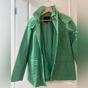 Talbots Green Trench Coat
